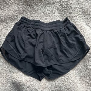 Black Lululemon Hotty Hot Shorts